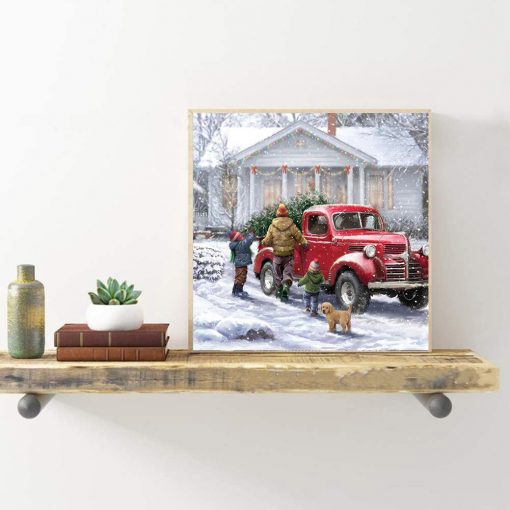 Diamond Painting Christmas Car & Tree - Image 3