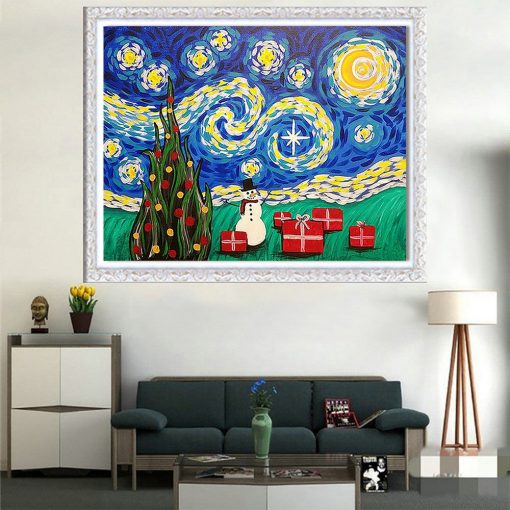 Diamond Painting Christmas Sky Painting - Image 4